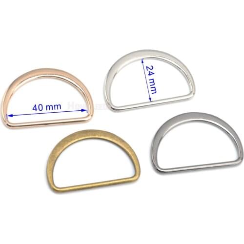 DIY 40pcs/lot 1.5 inch 40mm metal flat alloy D Dee Ring adjustable buckles for bag webbing strap FDR-40mm free shipping