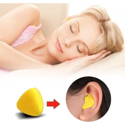 Moldable Shaped 1 Pair PU Anti-noise Ear Plugs Noise Reduction Sleeping Guard Soft Anti-Snoring Health Care Sleep Aid Earplug