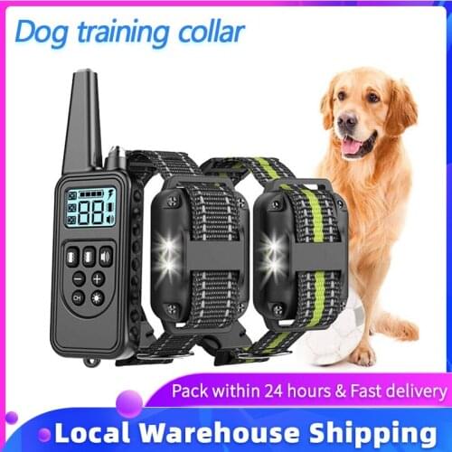 Electronic collar dog supplies waterproof Bark stopper dog collar electro collar perros coleira anti latido eu warehouse