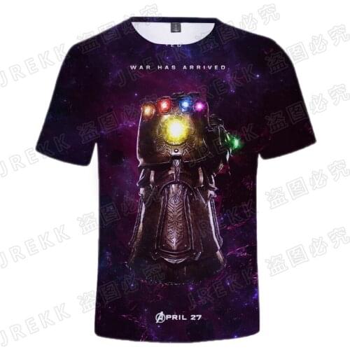 Thanos T Shirt Men Women 2021 New Summer Funny Marvel 3D Printed Tee Tops Male Streetwear Cool Short Sleeve T-shirt