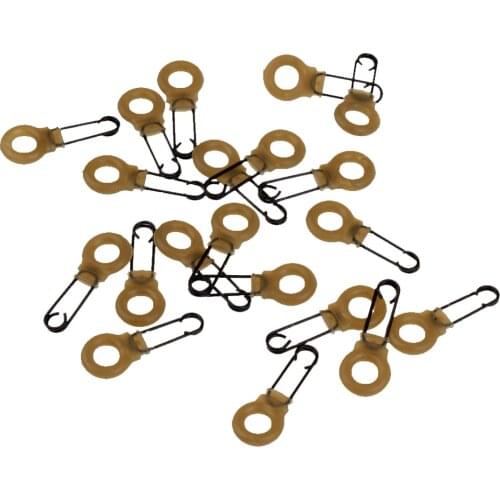 Lot 20pcs Multi Clips Carp Fishing Tackle Double Hook Quick Change Swivels