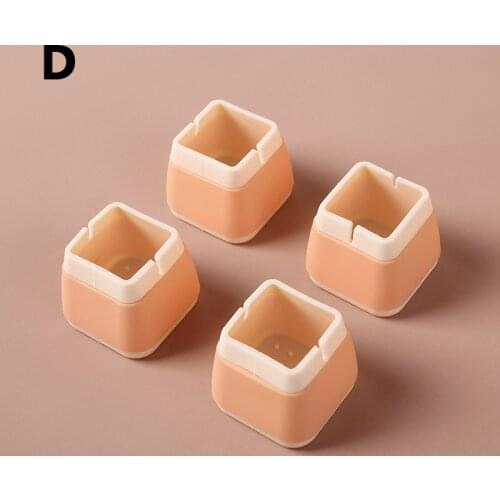 Furniture Chair Leg Caps Silicone Feet Protector Table Feet Cover Floor Protector Non-slip Desk Chair Pad Mat