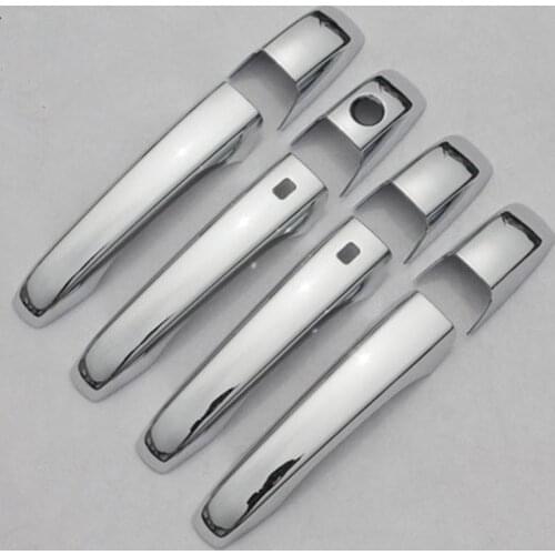 New Chrome Car Door Handle Cover Trim With SMART Keyhole For Dodge Durango 2011 2012 2013 2014