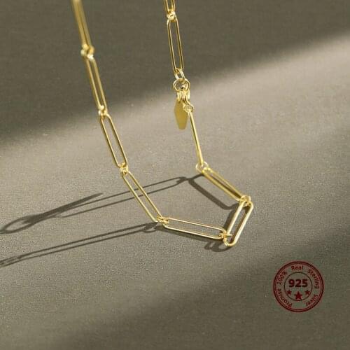 2020 New Design S925 Sterling Silver Necklace Minimalist INS Style Female Accessories Give Girlfriend A Holiday Gift