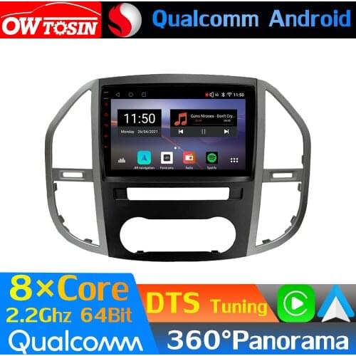 Qualcomm 8Core Android Car Media For Mercedes Benz Vito 3 W447 2014-2020 GPS 360 Panoramic Radio CarPlay HDMI 4G WiFi DTS HIFI