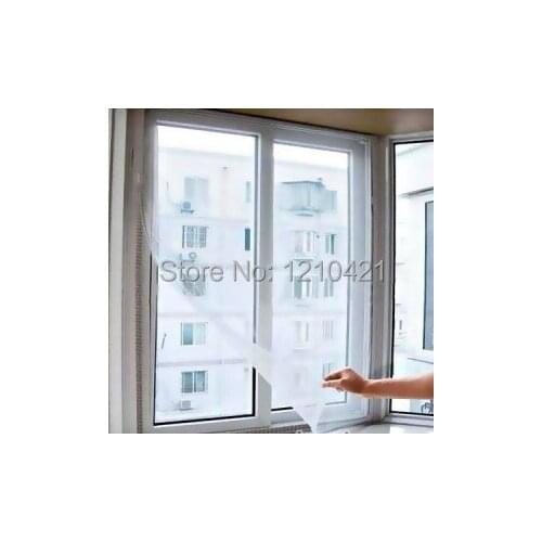 1Pcs Free shipping 150x200cm For Home Office Self Adhesive Sticky Summer Anti-mosquito Window Screen Net Mesh Curtain