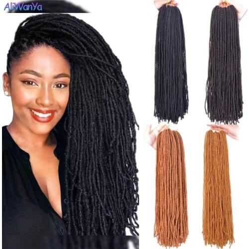 18Inch Synthetic Hair Crochet Braiding Hair Sister Locks Dreadlocks Ombre Blonde Braids Hair For African Braids For Black Women