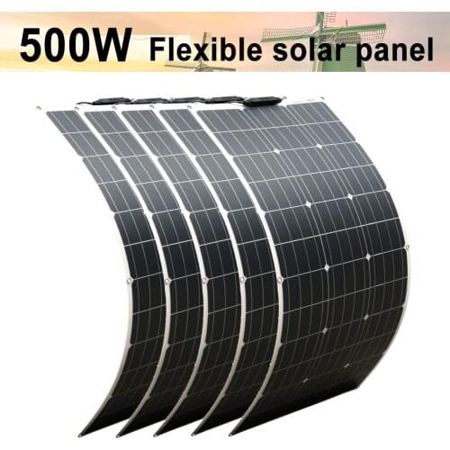 12v solar panel 100w home system kit 1000w module semi flexible solar panel for battery charger