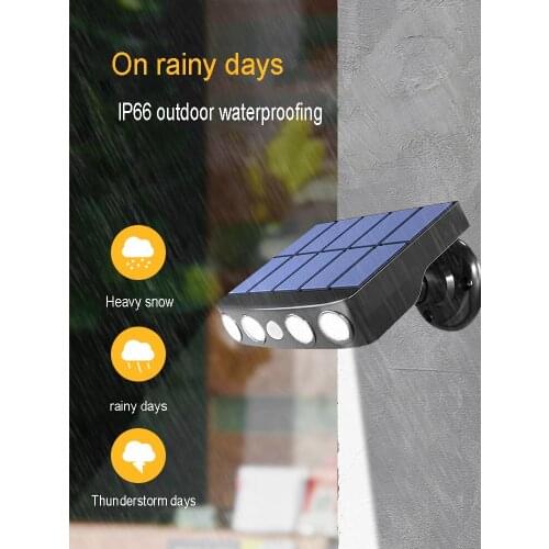 LED Solar Lamp Outdoor Simulation Camera Monitoring Lamp Human Body Induction Wall Lamp New Rural Courtyard Burglar Proof Lamp