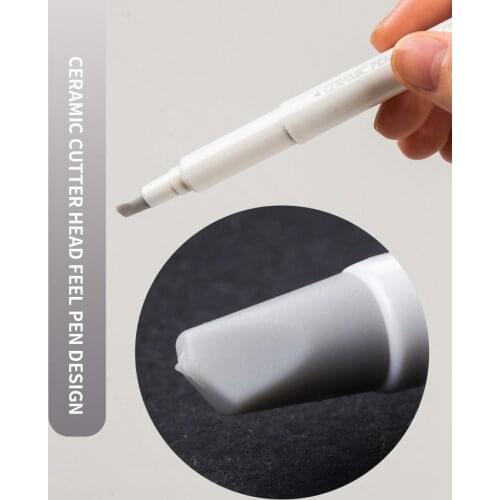 Creative Paper Pen Knife Wear-Resisting Newspaper Hand Book Paper Cutter Tape Ceramic Blade Cutting Knives 13cm