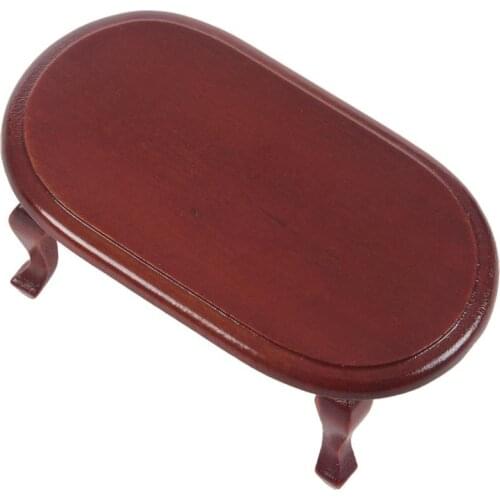 1:12 Dollhouse Miniature Coffee Table Living Room Furniture Doll House Red Table