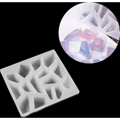 1pcs Irregular Square Silicone Mold UV Epoxy Silicone Stone Mold For DIY Casting Crafts Marble Type Mould Decoration Making Tool