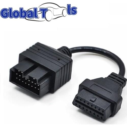 10PCS/Lot KIA 20pin Car Connector Diagnostic Cable OBDll 20pin to 16pin Car Diagnostic Adapter 20 pin