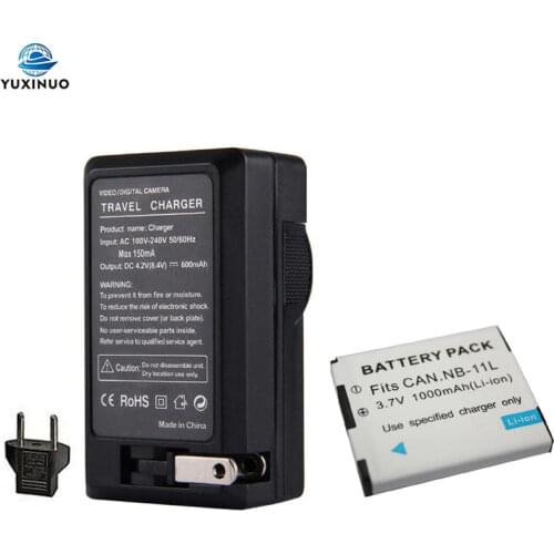 1000mAh NB-11L NB11L Battery + AC Charger For Canon PowerShot SX430 SX420 SX410 SX400 IS IXUS 285 275 265 HS IXUS 190 185 180