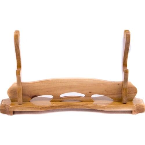 2 Layer Polishing Wood Display Holder Stand Samurai Sword Katana Wakizashi Tanto Decorations for Home