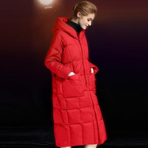 2020 Fashion Winter Down Puffer Jacket Women Coat Autumn Warm Woman Parkas Long Hooded Coats Chaquetas De Mujer Y1026 WPY1753