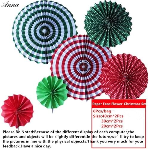 6pcs/set Colorful Wheel Tissue Paper fans Flowers Party Decor Craft For Bar Birthday Party Supplies Wedding Decorations Favors