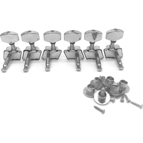 6Pcs L/R Acoustic Guitar Machine Head Knobs Folk Guitar String Tuning Pegs Tuner PXPF