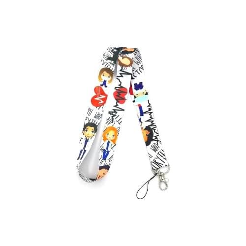 Greys Anatomy Neck keychain necklace Anime Cartoon Neck Strap Lanyard ID badge holder Keychain Lanyards presents