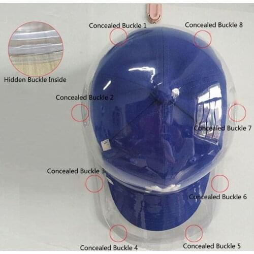 94PF Double-layer Material Holder Transparent Baseball Display Box Dust-proof Hat Storage Plastic Protector