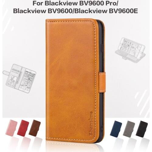 Flip Cover For Blackview BV9600 Pro Case Leather Luxury With Magnet Wallet Case For Blackview BV9600/BV9600E Phone Cover