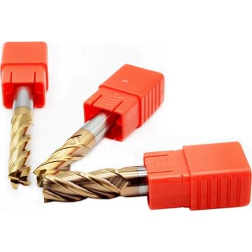 HRC60 4 flute 1mm 1.5mm 2mm 3mm 4mm 5mm 6mm 8mm 10mm 12mm spiral bit CNCtungsten carbide flat square Flat end milling cutter