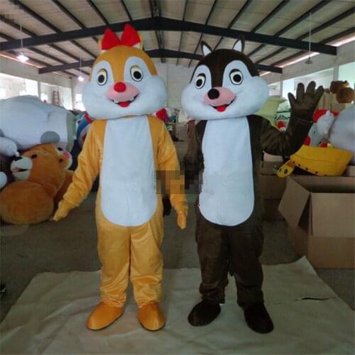 Couple Squirrel Mascot Costume Suits Cosplay Party Game Dress Advertising Promotion Carnival Halloween Xmas Easter Adults