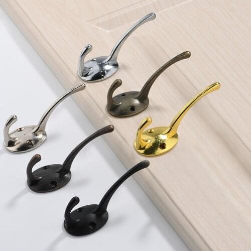 Metal Cloth Hook Hanger Wall Hanging Hook Vintage Rustic Bronze Hanger Robe Key For Bathroom Hook Coat Bag Hook Rustic