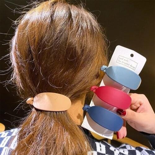 Fashion Banana Clips Solid Hair Claws For Women Hair Accessories Hairpins Ponytail Hairgrip Barrettes Korean Headwear Ornaments