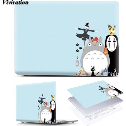 Newest Totoro Prints Girls Boys Fashion Laptop Replace Cover For Macbook Pro 15 Mac Book Pro 13 A1278 A1708 A1706 Notebook Case