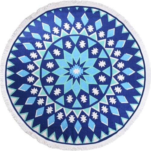 2016 New Summer Large Cotton Printed Round Beach Towel With Tassel Circle Beach Towel Serviette Watermelon De Plage