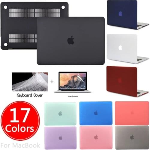 New Matte Case For Apple Macbook Air Pro Retina M1 Chip 11 12 13 inch 2020 Pro13 Touch Bar ID Case for macbook 15 16 A1286 A2141