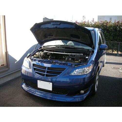 For Mazda MPV LW3W Front Hood Bonnet Gas Struts Lift Support Shock Damper Carbon Fiber