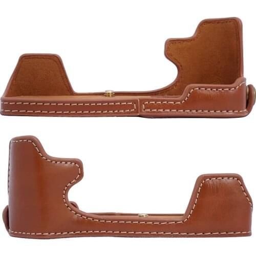 PU Case Camera Video Bag Hand Grip for Olympus E-M5 Mark II OMD EM5II Half Body Cover