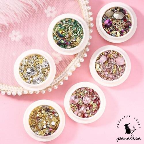 Panalisacraft Mixed colorful Rivet Diamond sequins Decoration For Scrapbooking Paper Crafts Card Making