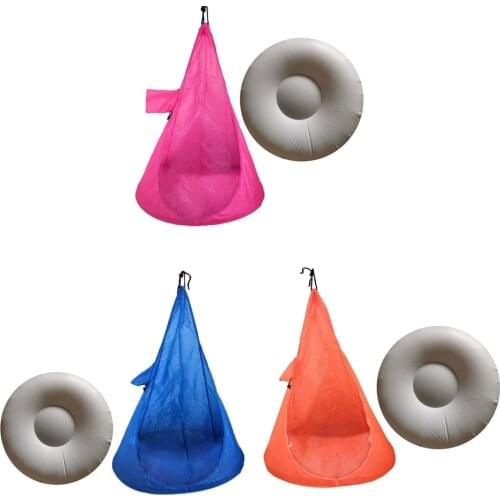 Foldable 3 Color Childrens Hammock Chair Kids w/ Hanging Seat Yard Accs