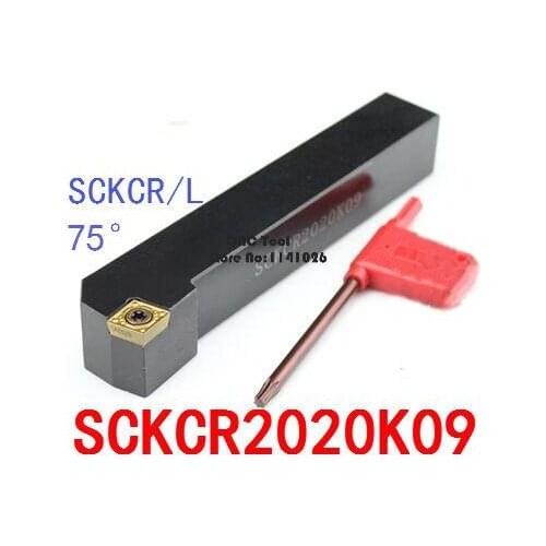 SCKCR2020K09/ SCKCL2020K09 Metal Lathe Cutting Tools Lathe Machine CNC Turning Tools External Turning Tool Holder S-Type SCKCR/L