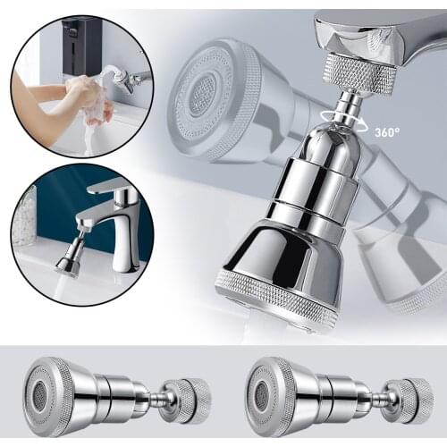 720 Degree Rotating Kitchen Bathroom Faucet Aerator Water Filter Diffuser Water Saving Nozzle Faucet Bath Connector Attachment