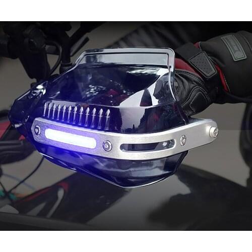 LED Motocross Handguard Motorcycle Hand Guards For kawasaki kle 500 vn 1500 z250sl z1000 2008 vulcan 800 zzr 400 ninja 250r