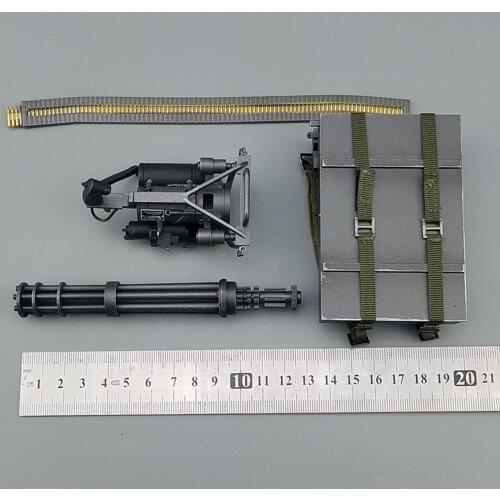 1/6 Scale M134 Gatling Vulcan Black Iron Color Upgraded Model Toy for 12 inch action figure