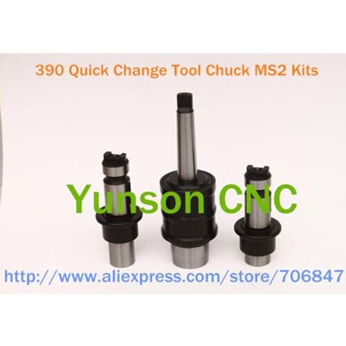 390 MS2 Morse 2# Quick Change Tool QCT Chuck Kits for Roaming/Drilling Hole on Lathe/Drilling/Boring Machine