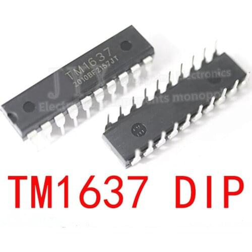 5pcs TM1637 DIP-20 1637 DIP DIP20 SOP-20 SMD integrated circuit IC LED Digital tube driver chip