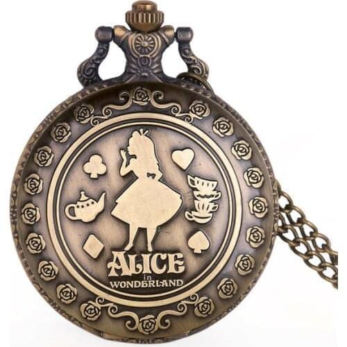 50pcs/lot New Arrival Vintage Quartz Pocket Watches Analog Pendant Necklace Fob Watch