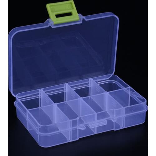 8 Slots Cells Portable Jewelry Tool Box Storage Box Container Ring Electronic Parts Screw Beads Organizer Plastic Case toolbox