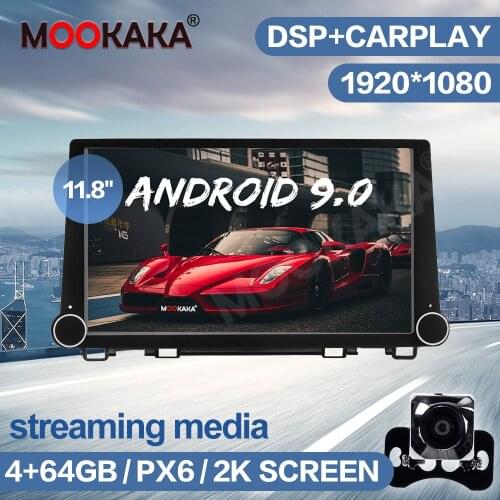 11.8 Inch Screen MAX-PAD Android 9.0 64GB Car Radio Multimedia Player For Honda CRV CR-V 2017-2020 Car GPS Navigation Stereo PX6