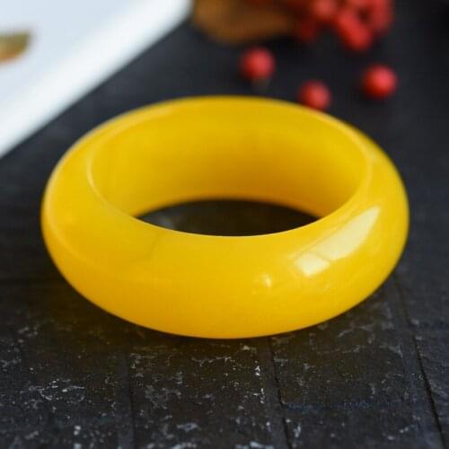 Natural Yellow Amber Bangle Women Men Fine Jewelry Genuine Certified Baltic Amber Bracelet Accessorie Jewellery Gemstone Bangle