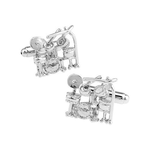 C-MAN Luxury shirt Silvery Drum drum cufflink for mens Brand cuff buttons cuff links High Quality abotoaduras Jewelry