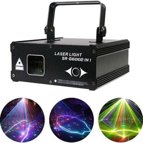 RGB 3IN1 Scan Patterns Laser Light Disco Light Professional DJ Stage Laser Projector Lights Music Control Party Light Club Bar