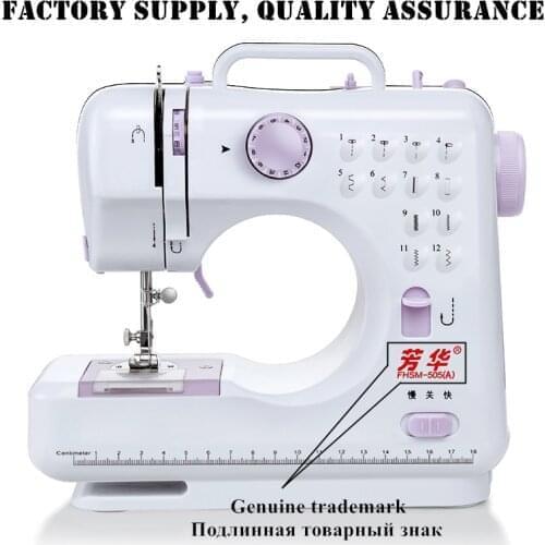 Russian Manual Fanghua Brand FHSM505 Sewing Machine Factory Household Knitting Electrical Mini Portable DC Power Foot Pedal