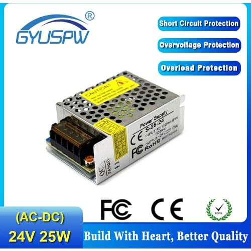 DC Power Supply 24V 15W 25W 36W 48W 60W 72W 120W 150W 180W 200W 240W 300W 360W 400W 500W 600W Led Lighting Transformer For Lamp